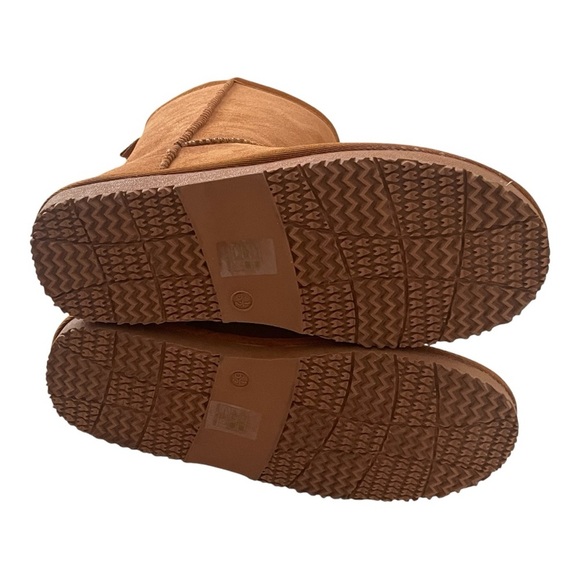 Musshoe Brown Suede Shearling Boots 6.5 Womens NWOT - Picture 7 of 7